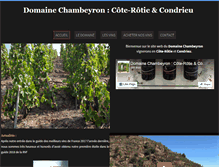 Tablet Screenshot of cote-rotie-chambeyron.com